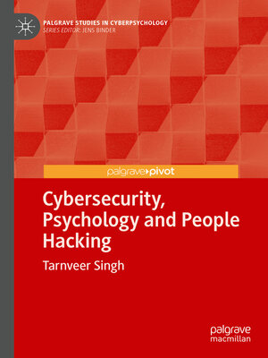 cover image of Cybersecurity, Psychology and People Hacking